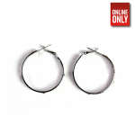 SILVER ROUND SMALL CARTIER EARRING | 399444-S - Image 2