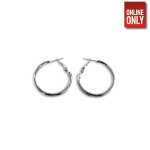 SILVER ROUND SIMPLE EARRING | 422326-1