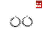 SILVER ROUND SMALL THICK SLEEPER EARRING | 422328-1