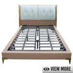 CREME BED WITH HEADBOARD | VARIETY