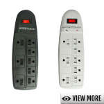MAGNETICS SURGE PROTECTOR WITH 8 CHILD SAFE OUTLETS | VARIETY