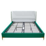 GREEN BED WITH WHITE HEADBOARD | VARIETY - Image 2
