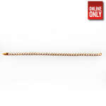 GOLD MEDIUM HEART SHAPED DIAMONDS BRACELETS | 390420