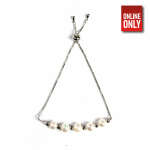 SILVER FIVE PEARLS BRACELET | 422308-1S - Image 2