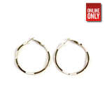 GOLD ROUND LARGE TWISTED EARRING | 422330-4