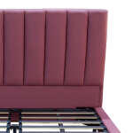 KING/QUEEN SIZE BED WITH HEADBOARD (DUSTY PINK) | VARIETY - Image 2