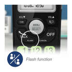 VTECH DECT 6.0 CORDLESS PHONE BLUE-WHITE BACKLIT DISPLAY | VG101-11 - Image 9
