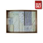 WOODEN TRAY MARBLE TILE DESIGN | WT-MARBLETILES