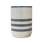 PERI HOME PANAMA STRIPE TUMBLER IN WHITE/NAVY | 3B08163CNY