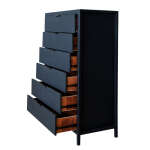 BLACK WIDOW HIGH WITH DRAWERS | BLACK WIDOW HIGHBOY - Image 4