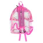 CLEAR 17" PLASTIC BACKPACK | 5036PINK - Image 3