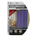 SHOWER CURTAIN HOOKLESS SOLID WITH PEVA LINE | RBH40MY512ID - Image 4